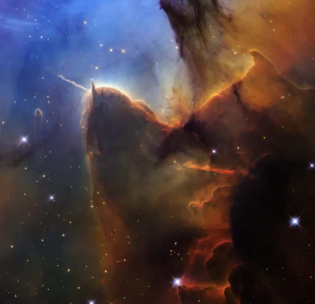 Hubble святкує 36 років новим знімком туманності Тріфід